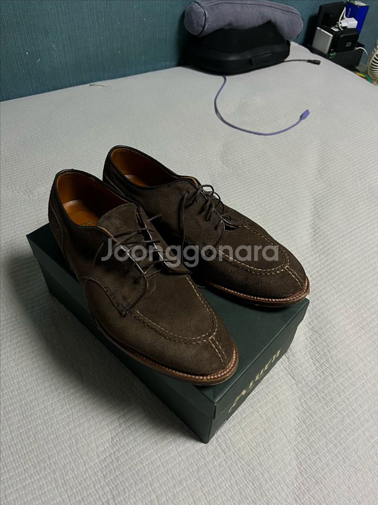 알든 NST Blucher 9D 다크브라운 스웨이드--0