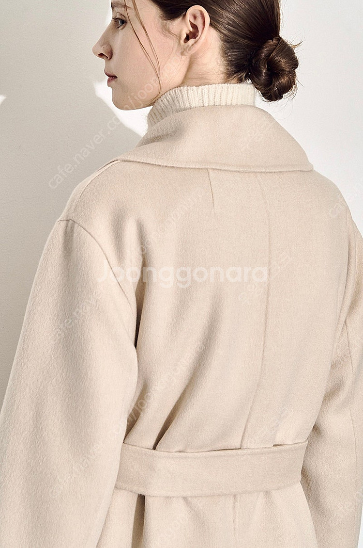 한섬 23fw 타임 캐시미어 블렌드 벨티드 코트--3