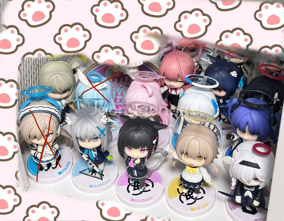 블루아카이브 넨도로이드 시로코 히후미 카즈사 유우카--0