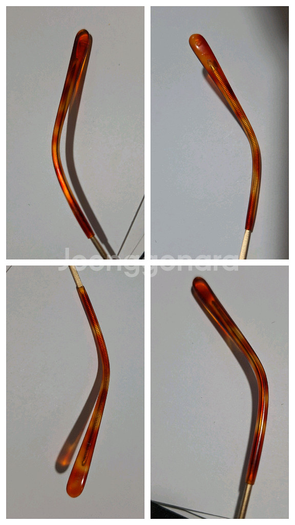 타케오 키쿠치 302 메탈 골드 라운드 빈티지 안경테--8