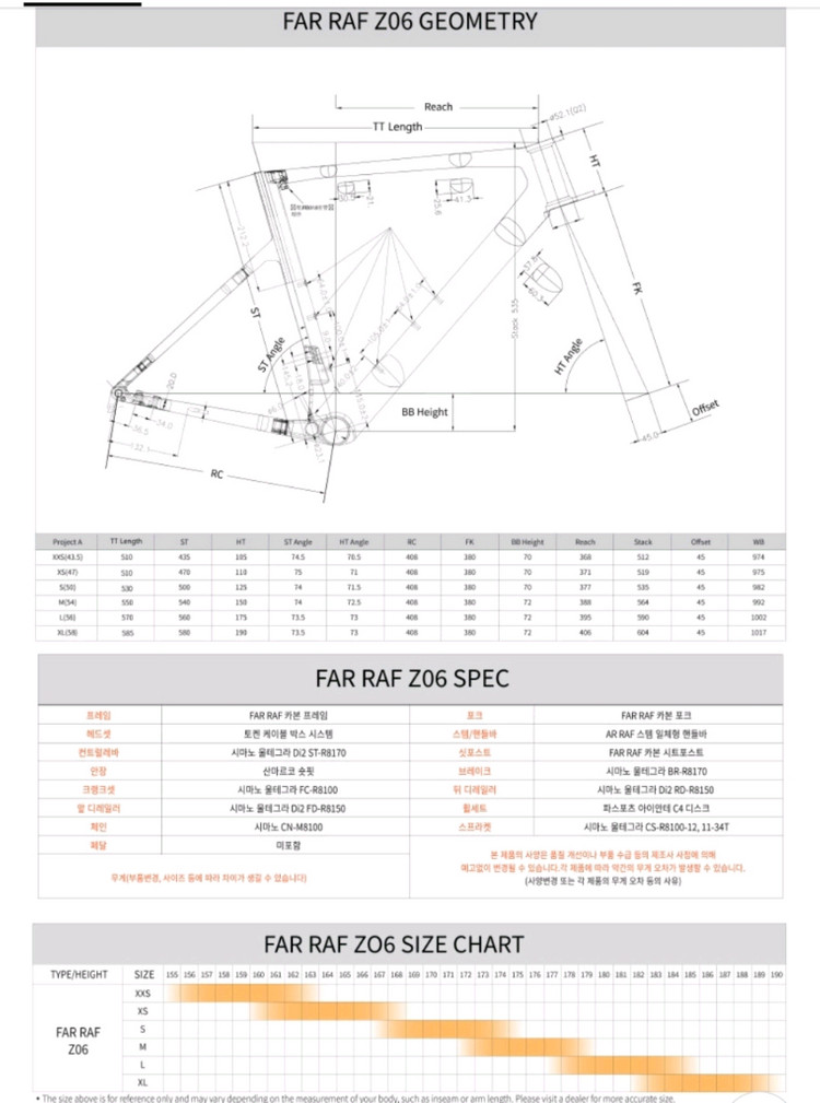 파스포츠 RAF Z06 로드 화이트엔블루 M 이미지