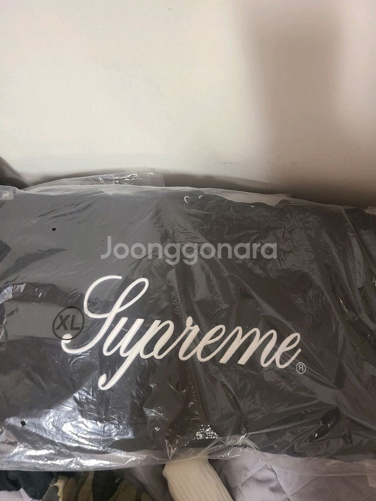 슈프림 스크립트 23fw Xl 블랙--3