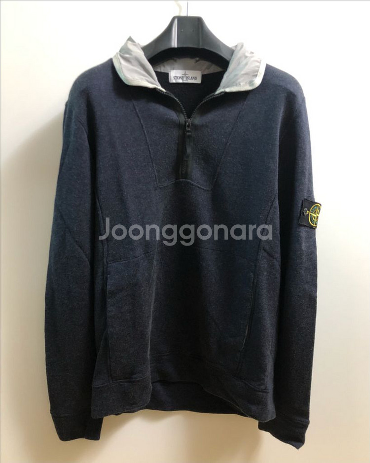 12SS 스톤아일랜드 하프집업 후드 L--1