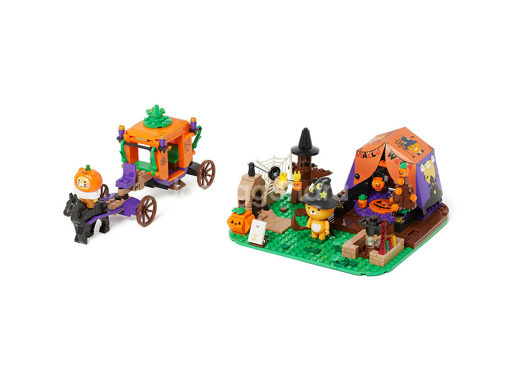 [최저가] 카카오프렌즈 할로윈 브릭 라이언 춘식이 레고--2