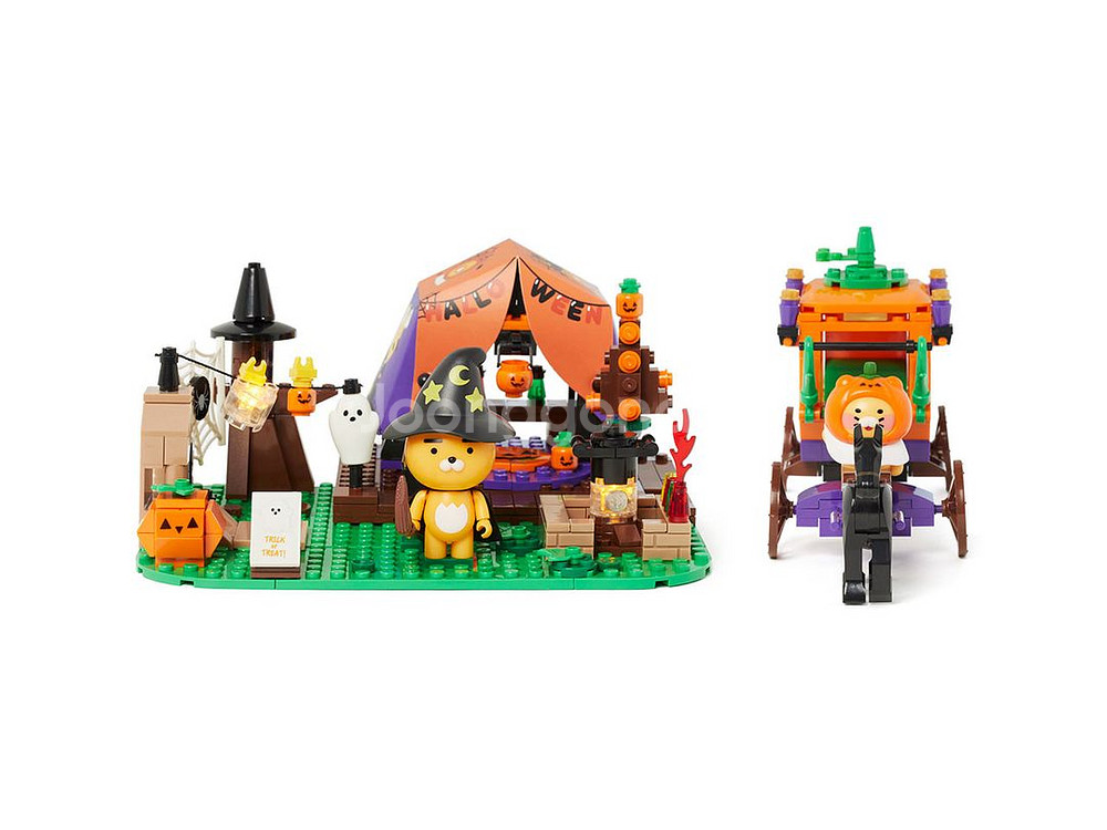 [최저가] 카카오프렌즈 할로윈 브릭 라이언 춘식이 레고--1