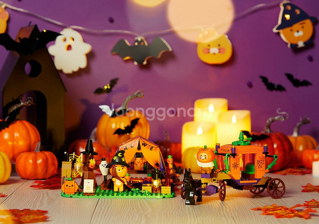 [최저가] 카카오프렌즈 할로윈 브릭 라이언 춘식이 레고--0