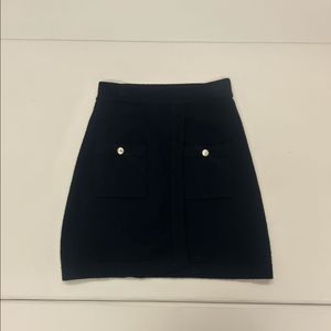시에 쉘 니트랩 미니스커트 블랙 S