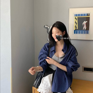 러브미우 체크셔츠