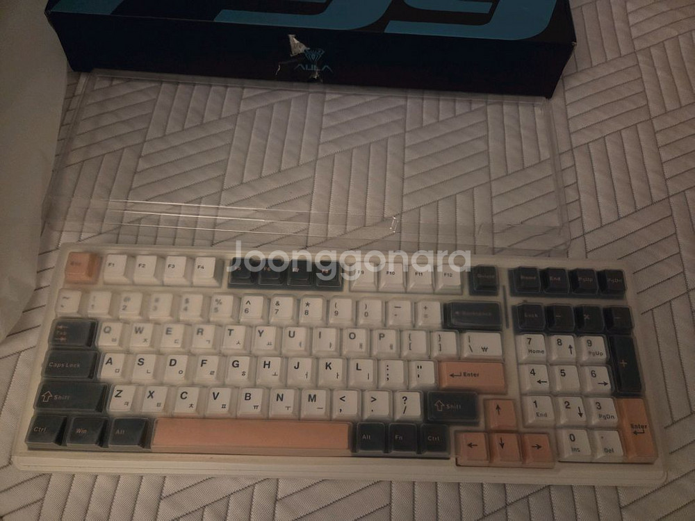 독거미 AULA F99 유무선 기계식 올리비아 화이트--2