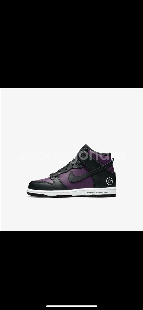 (270) 나이키 x 프라그먼트 덩크하이 블랙 베이징--1