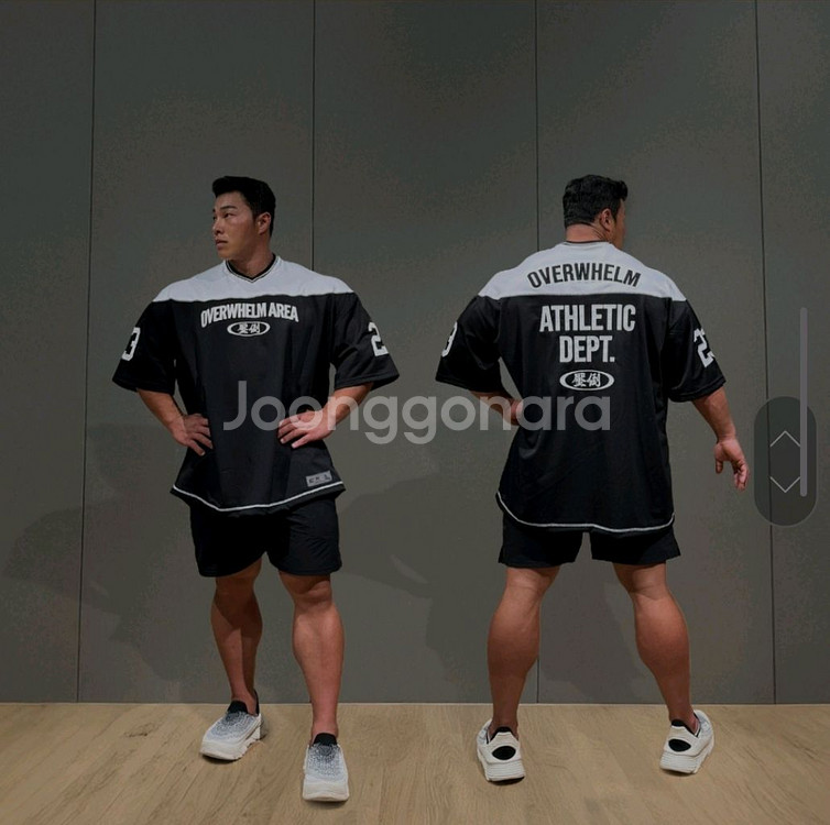 압도 신상 럭비져지 블랙 M 새상품--1