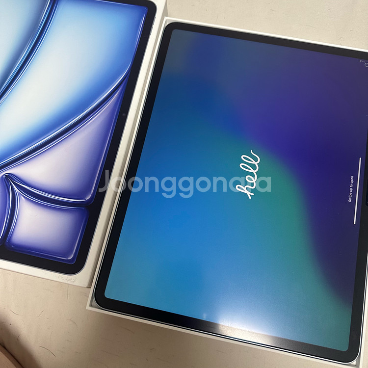 아이패드에어13 m3 블루128gb 거의새제품--0