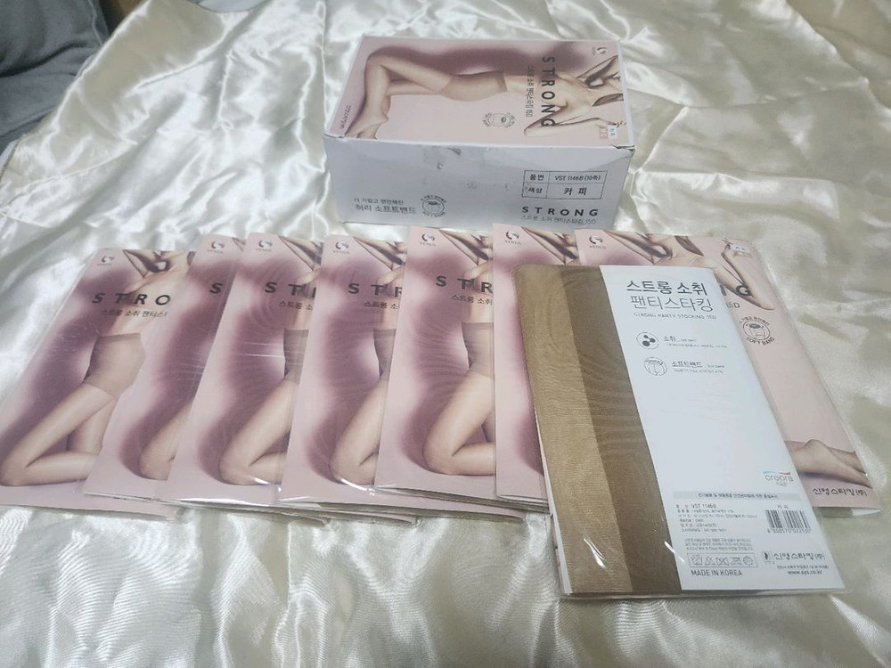 비너스 15D 살구, 커피색 팬티스타킹--1