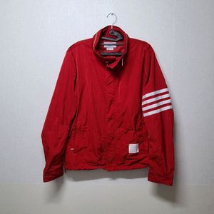 톰브라운 레드 바람막이 자켓 L