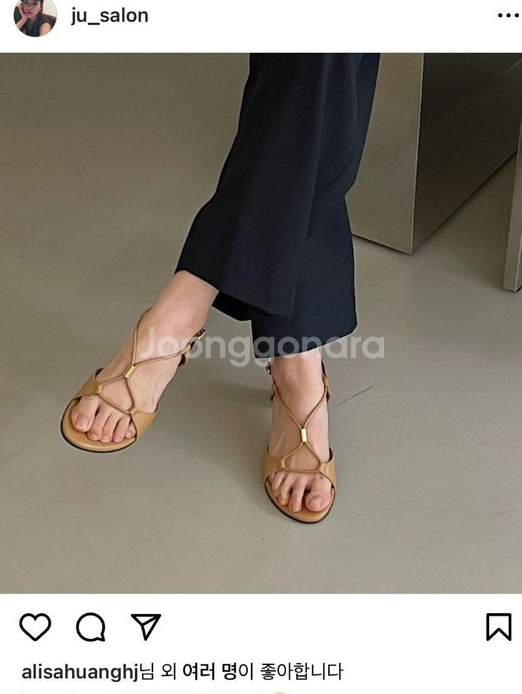살롱드주 파이샌들 SALONDE JU 디자이너스슈즈 리--0