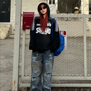 유나제이 더티 디스트로이드 진, 풋볼 스포티 후드 셋업