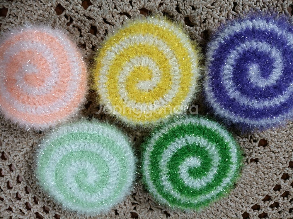 롤리팝 모양수세미 열장--0