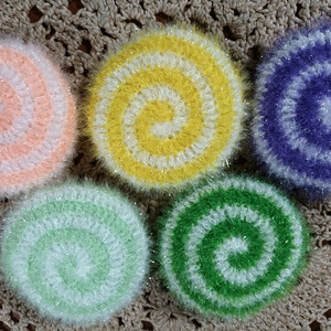 롤리팝 모양수세미 열장