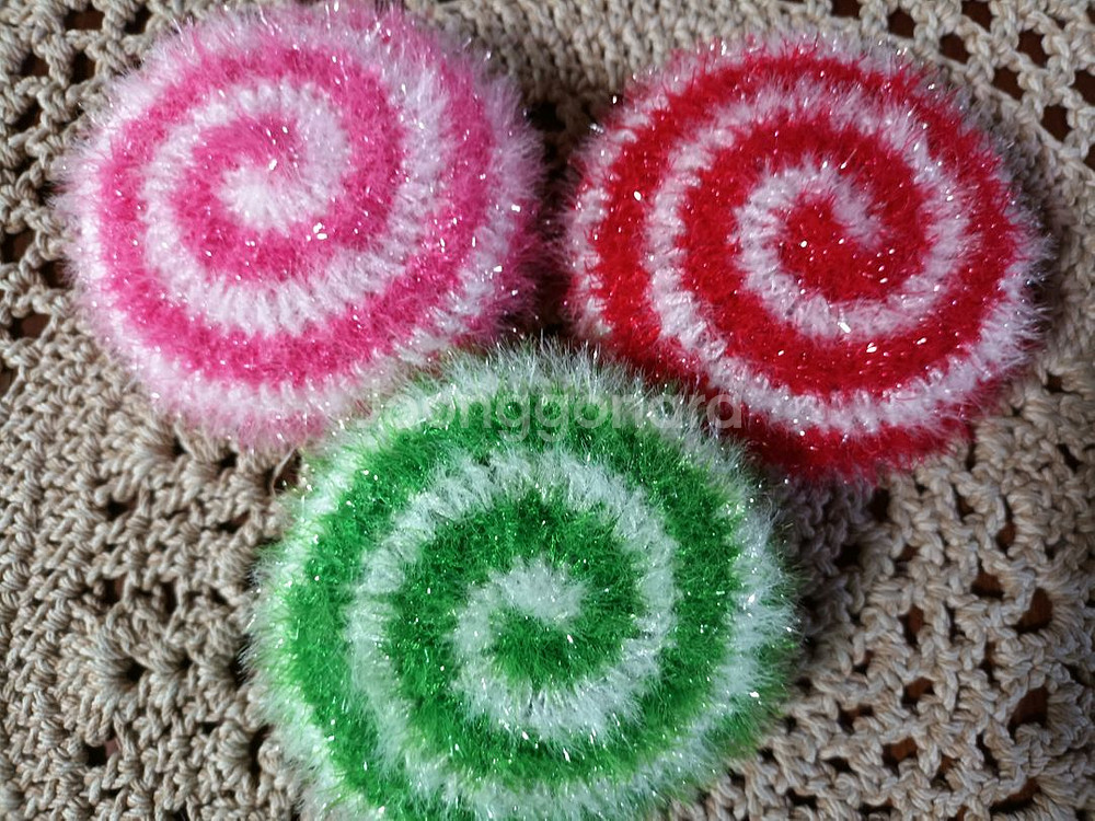 롤리팝 모양수세미 열장--1