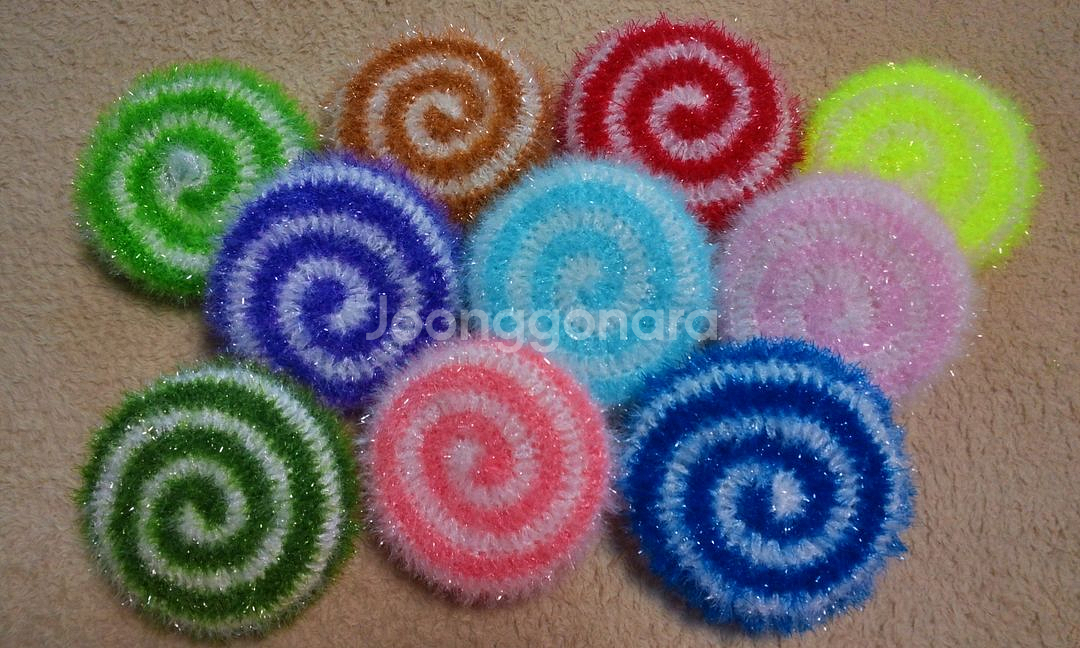 롤리팝 모양수세미 열장--3