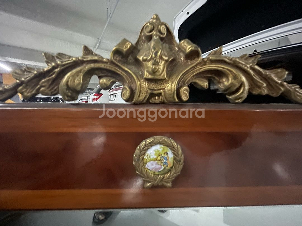 일뤼지옹 엔틱 명화 화장대 거울--2