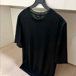 띠어리 실크100% 콤보 티셔츠 반팔 블라우스