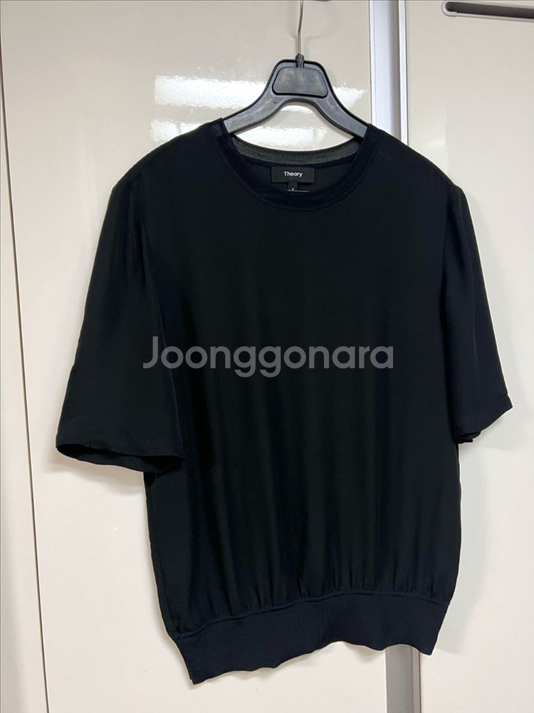 띠어리 실크100% 콤보 티셔츠 반팔 블라우스--6