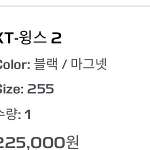 살로몬 XT-윙스 2 블랙 255