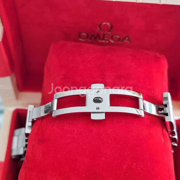 오메가 아쿠아테라 양각 쿼츠 흰판 30mm 여성용--6