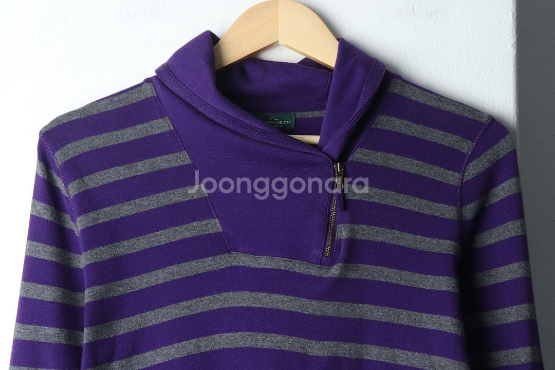 W(M-L) 폴로 랄프로렌 카라 긴팔티셔츠 스트라이프--2