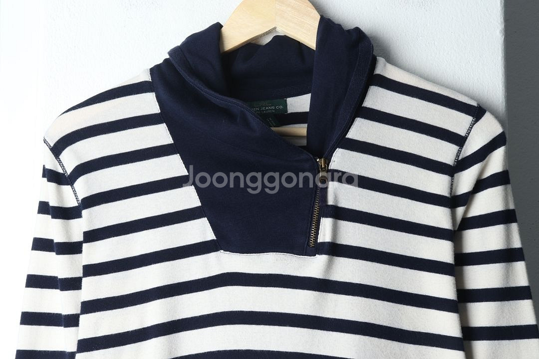 W(M-L) 폴로 랄프로렌 카라 긴팔티셔츠 스트라이프--2