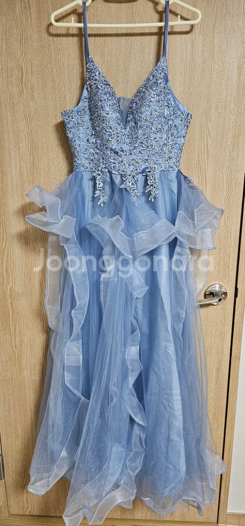 하늘색 튤 드레스 M사이즈 새상품--0