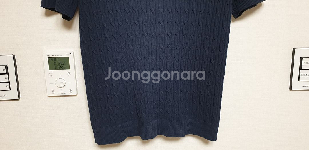 R 지오지아 남성 반팔 라운드 니트 95 DNV--5