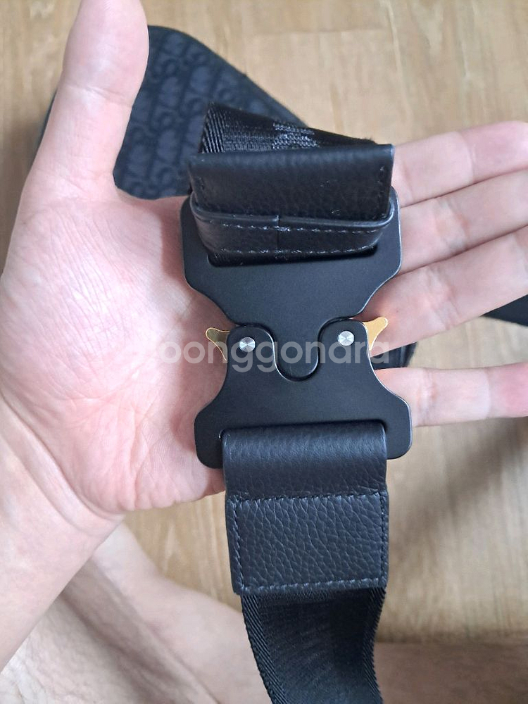 디올 오블리크 새들백 블랙--1