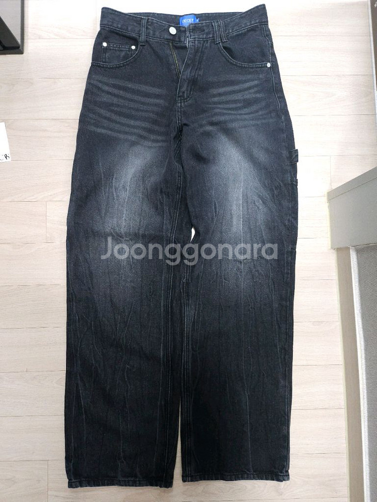 28)데케트 데님 커브드 벌룬핏+카펜터 일괄--5