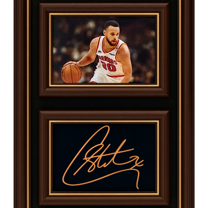 미국 NBA 스테판 커리 사인 & 사진 액자