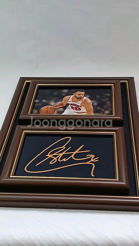 미국 NBA 스테판 커리 사인 & 사진 액자--3