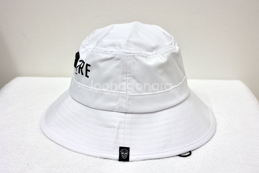 어메이징크리 화이트 남여공용 버킷햇 골프모자--3