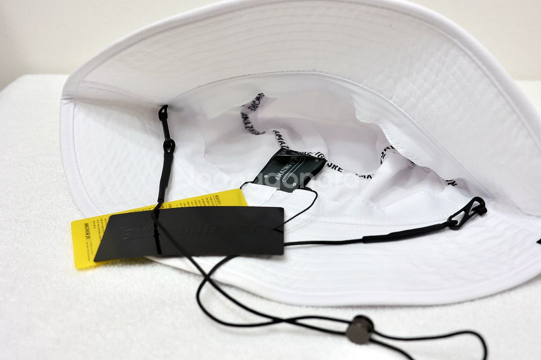 어메이징크리 화이트 남여공용 버킷햇 골프모자--8