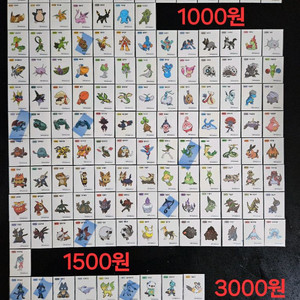 포켓몬 띠부씰 시즌1~시즌3 완성본 개별판매 띠부실