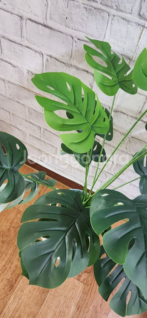 새상품)생화같은 대형 몬스테라 조화 대형철제 화분--3