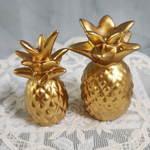 새상품)골드 파인애플 2개일괄 인테리어소품