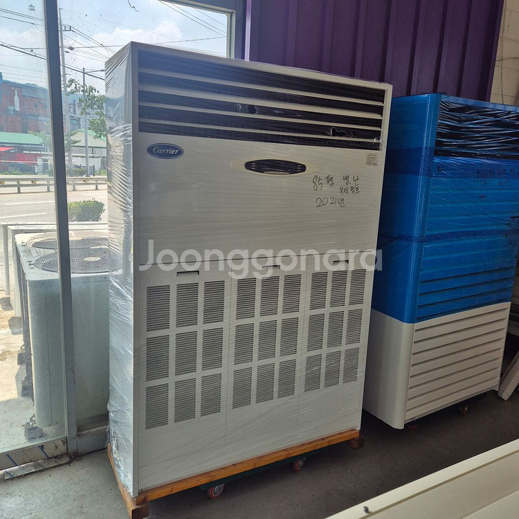 중고에어컨캐리어21년식85평전기히터펌프스탠드에어컨--0