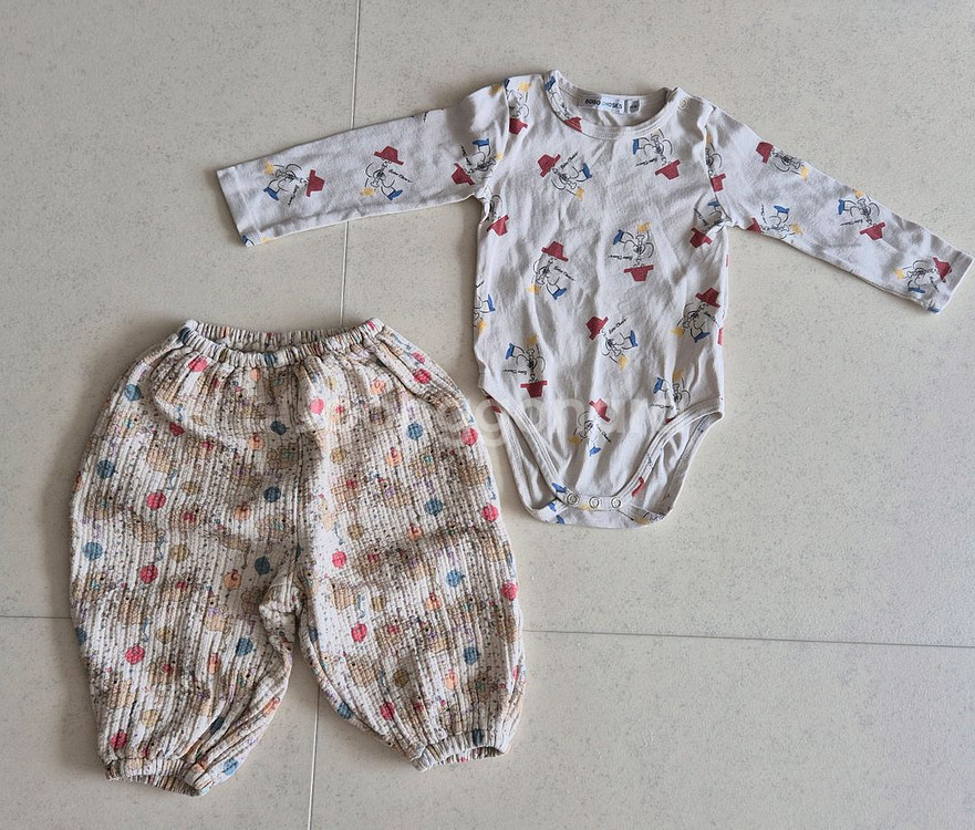 프프 파티베어모카xs + 보보쇼즈 바디수트 12m 일괄--0