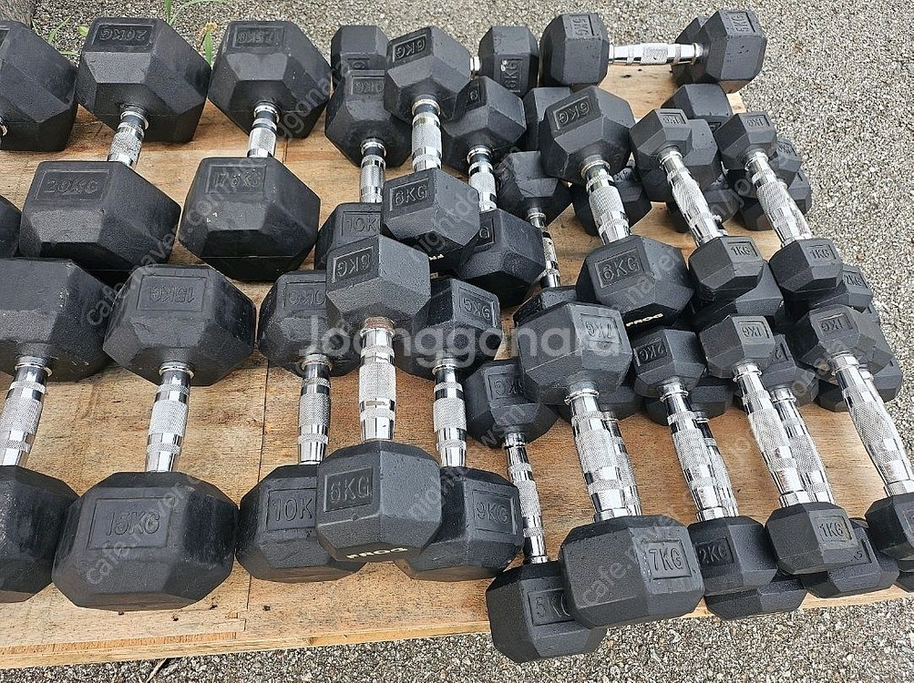 베스코 육각덤벨 팝니다 1kg~40kg--1