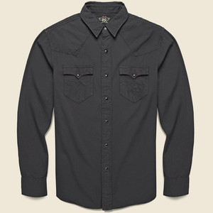 RRL 슬림핏 트윌 웨스턴셔츠 블랙 xl