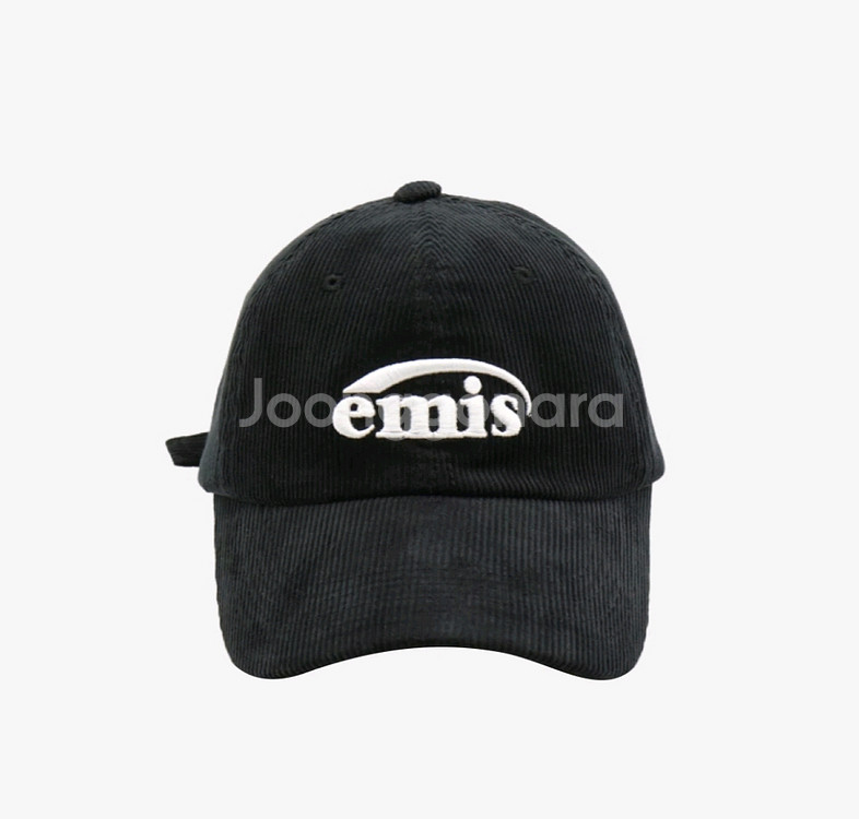 이미스 코듀로이 볼캡 블랙(새상품)--0