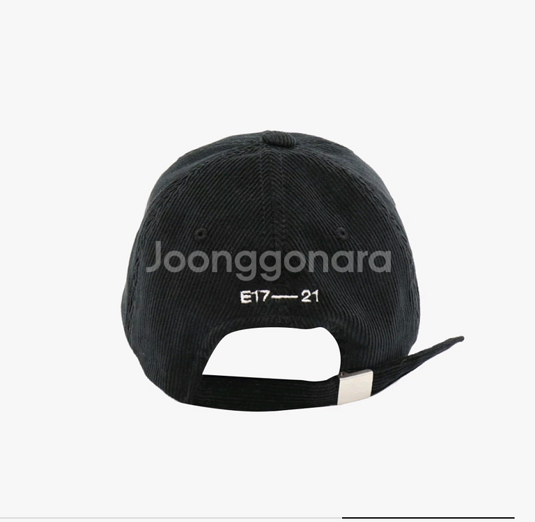 이미스 코듀로이 볼캡 블랙(새상품)--2
