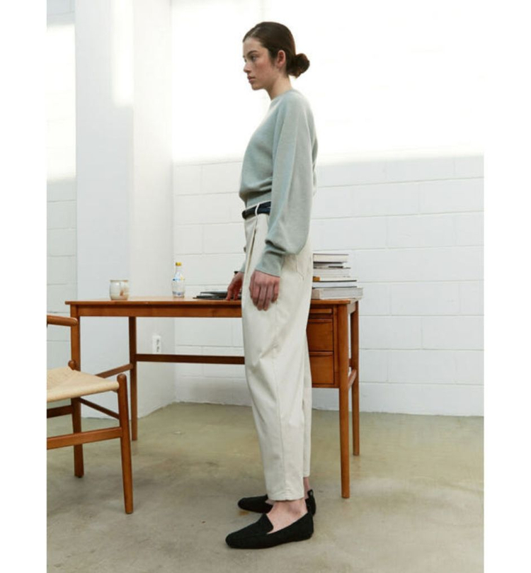 새제품/ 모한 핀턱 팬츠 m 이미지