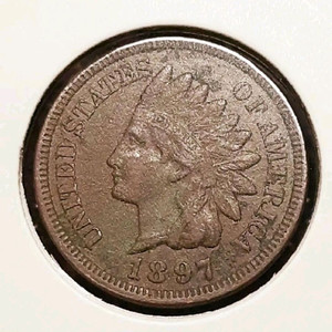 극희귀 미국 1887년 1센트.외국주화 주화 화폐 동전